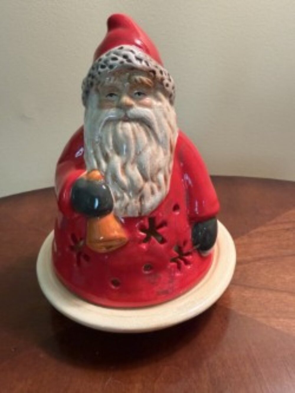 Santa Candle-Lit Decor
